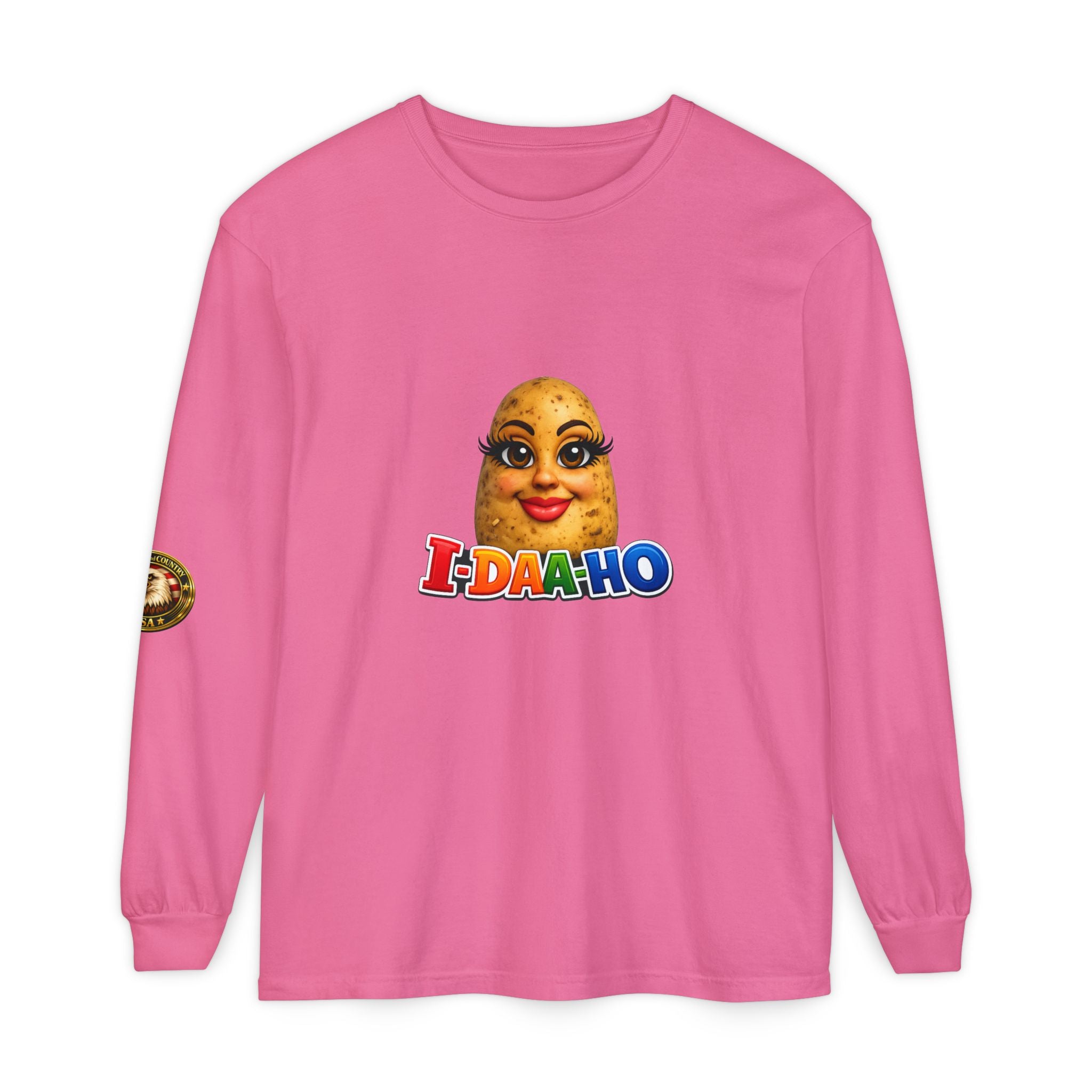 I-DAA-HO Potato Long Sleeve - gray colorway front view