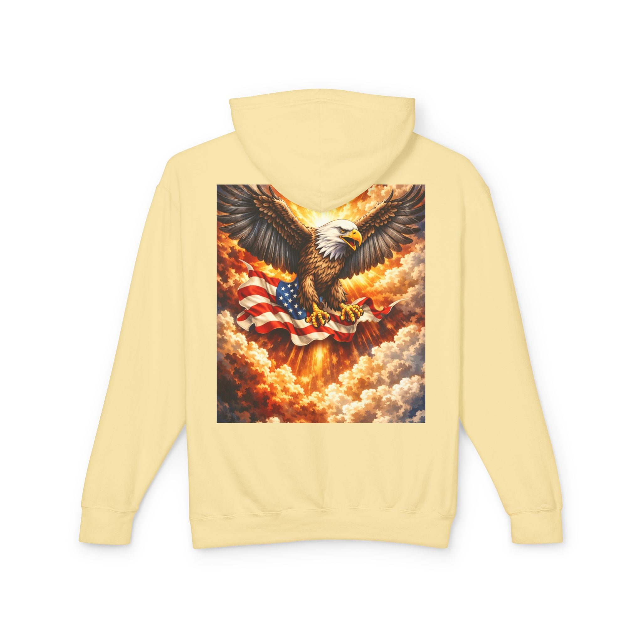 CULUSA Eagle Hoodie - white colorway front view