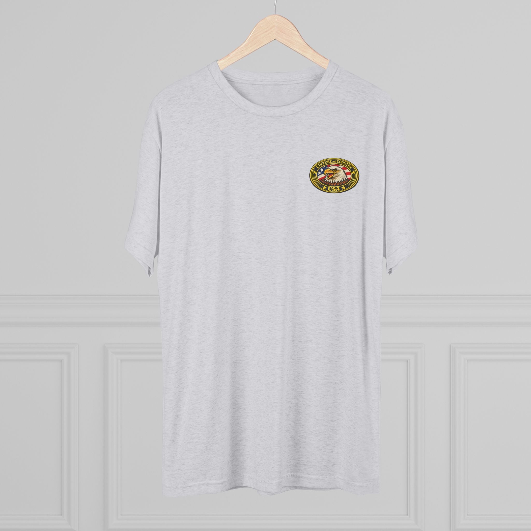 CULUSA Eagle T-Shirt - fabric and print texture detail view