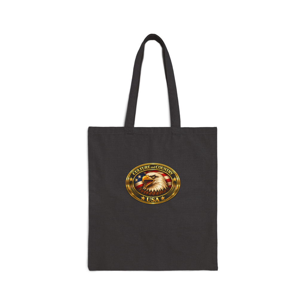 Forever Free Eagle Tote Bag - lifestyle carry patriotic shopper view