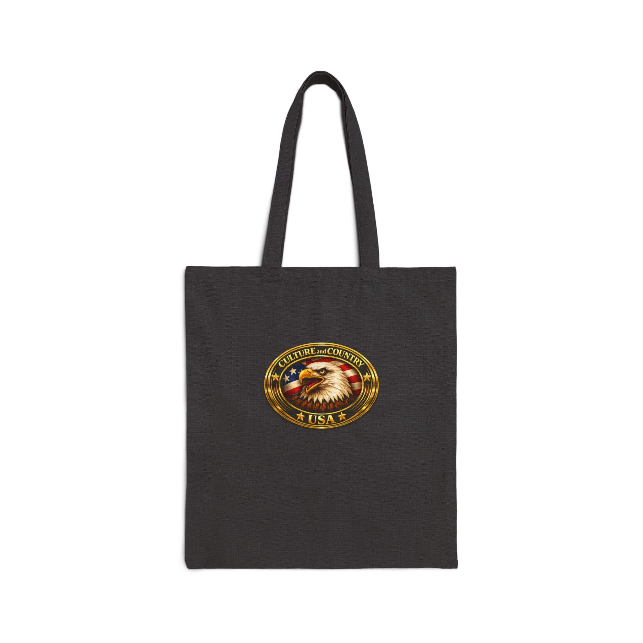 Forever Free Eagle Tote Bag - lifestyle carry patriotic shopper view