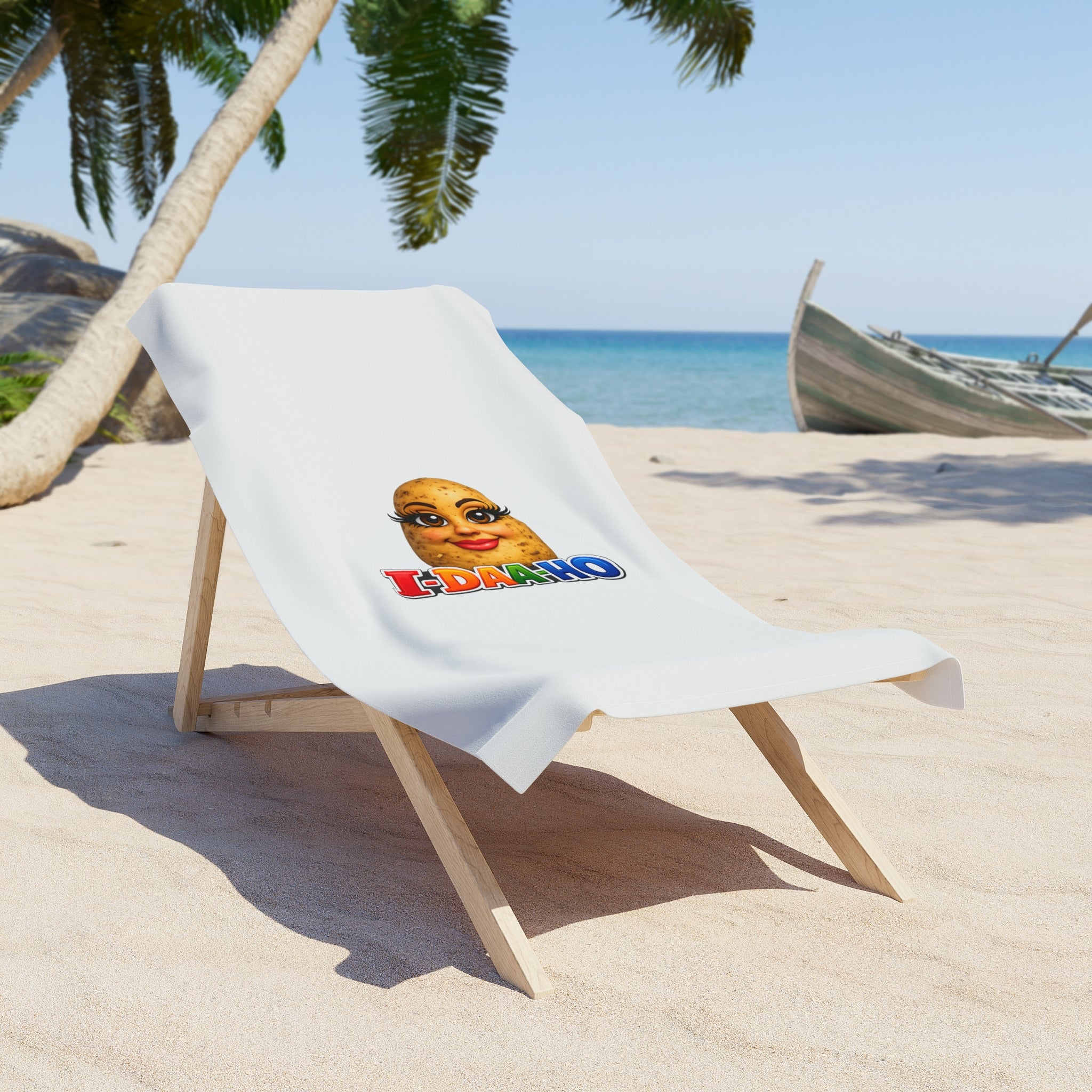 I-DAA-HO Potato Beach Towel - Idaho pride novelty gift view