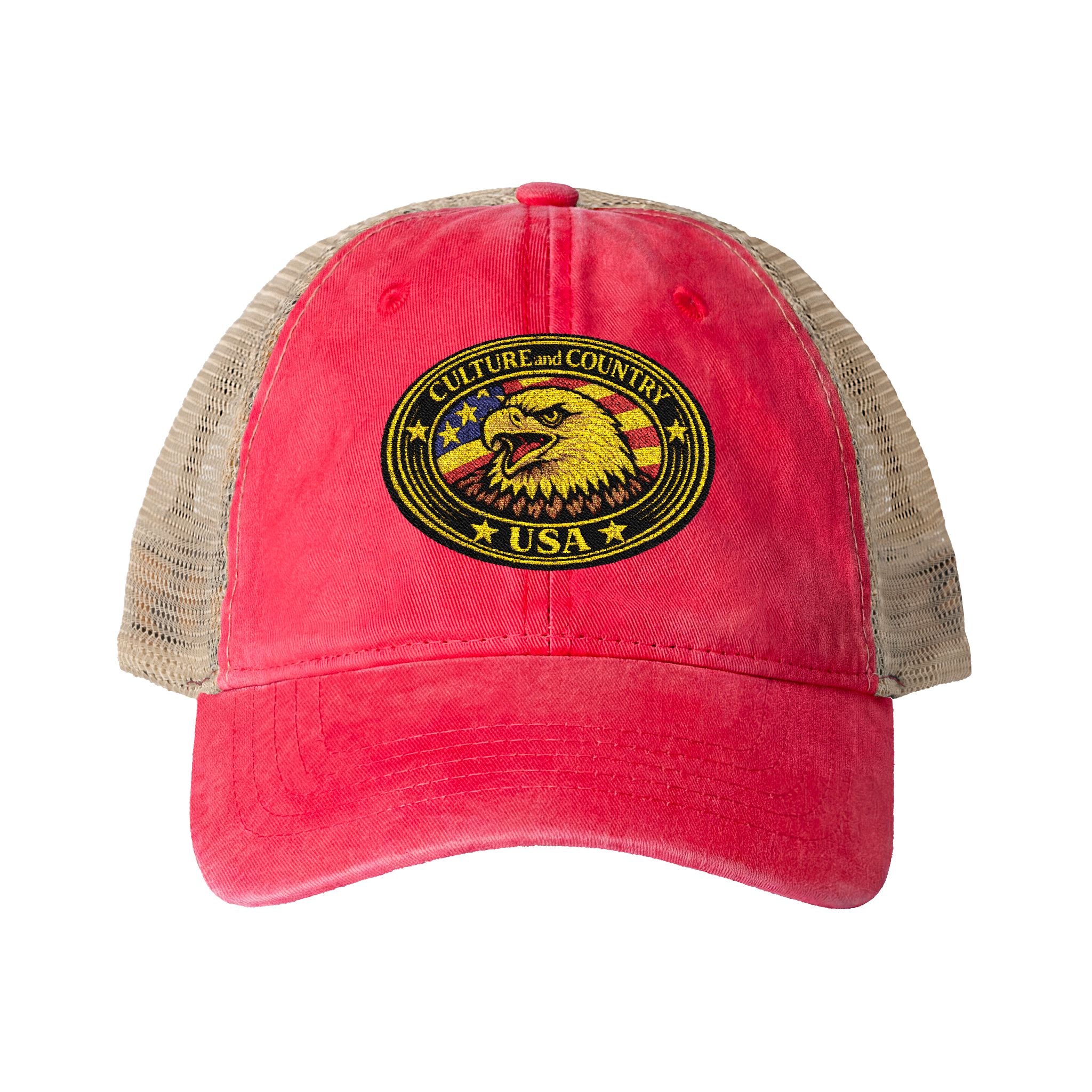 CULUSA Women's Mesh-Back Cap - gray colorway front view