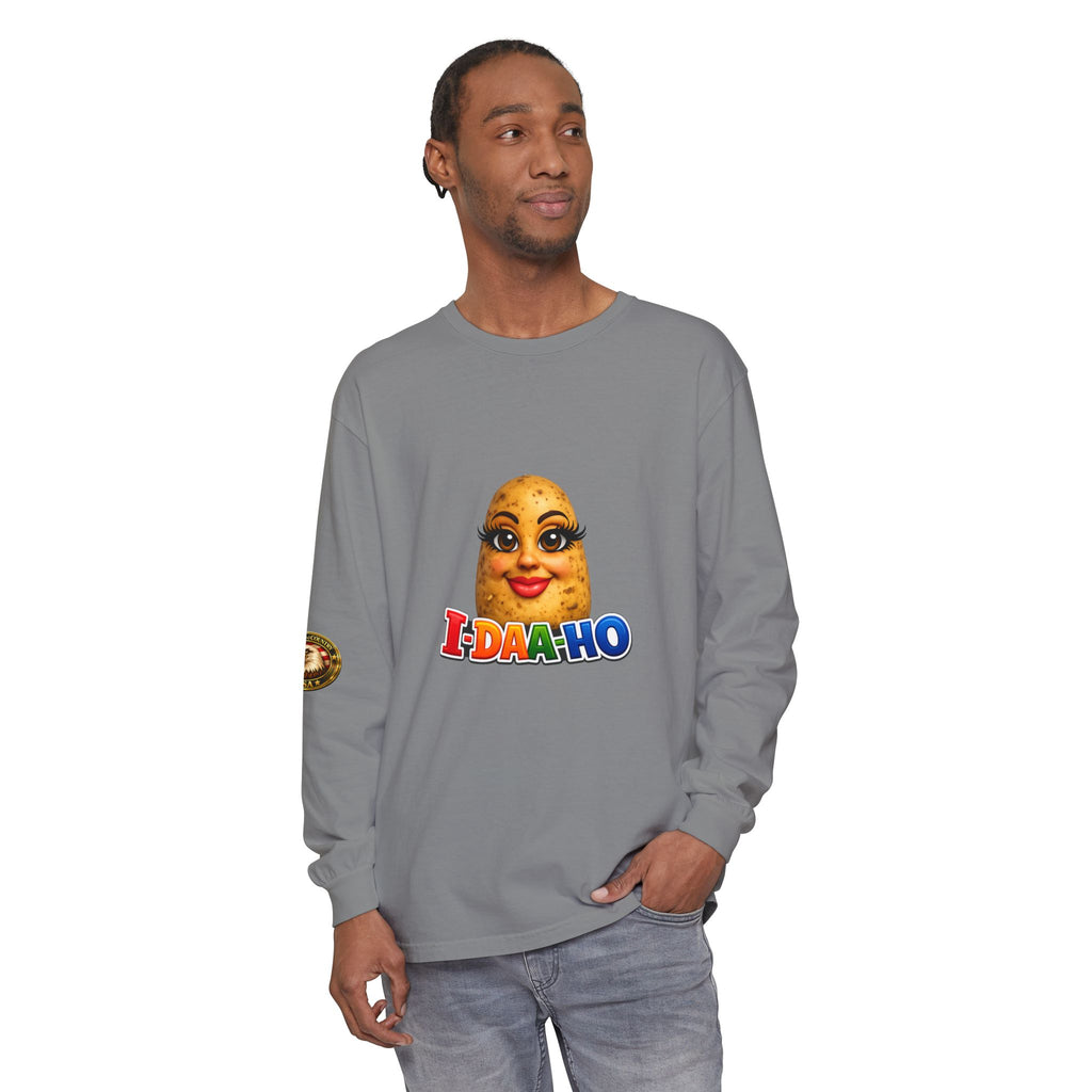 I-DAA-HO Potato Long Sleeve - Idaho novelty gift idea view