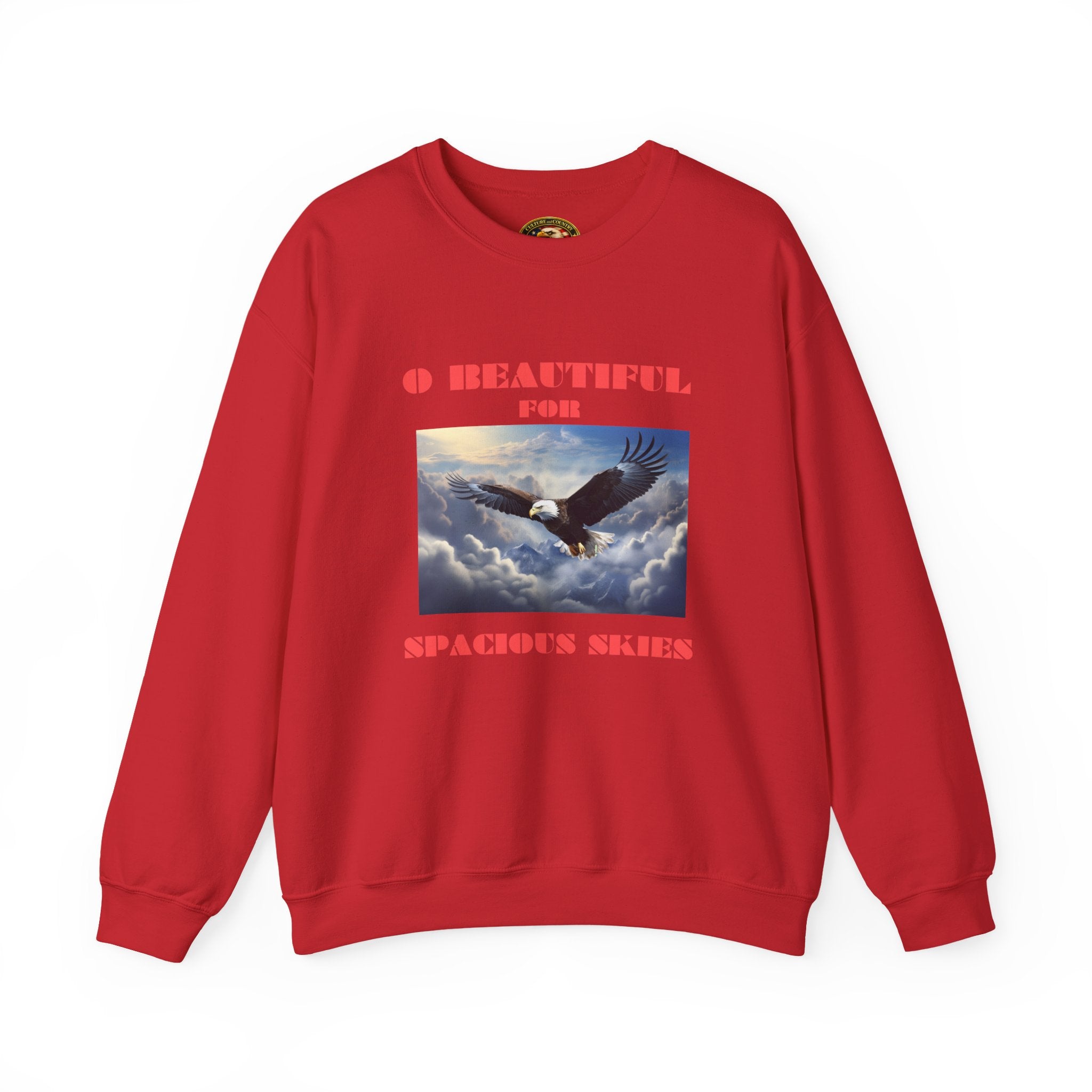 Eagle in Flight Long Sleeve - maroon colorway front view