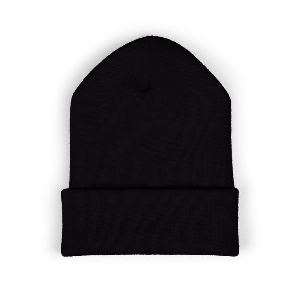 CULUSA Eagle Knit Hat - embroidery eagle and flag detail close-up