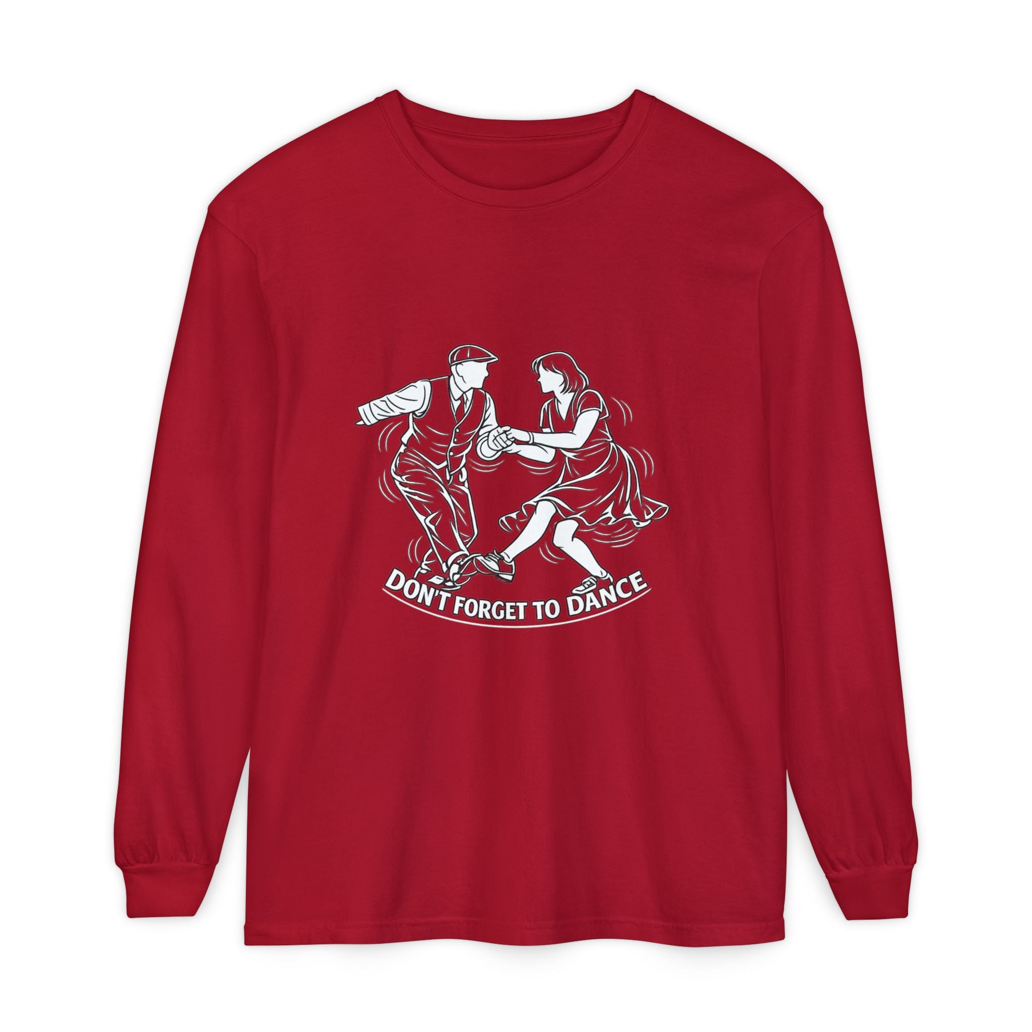 Vintage Swing Dance Long Sleeve - navy colorway front view