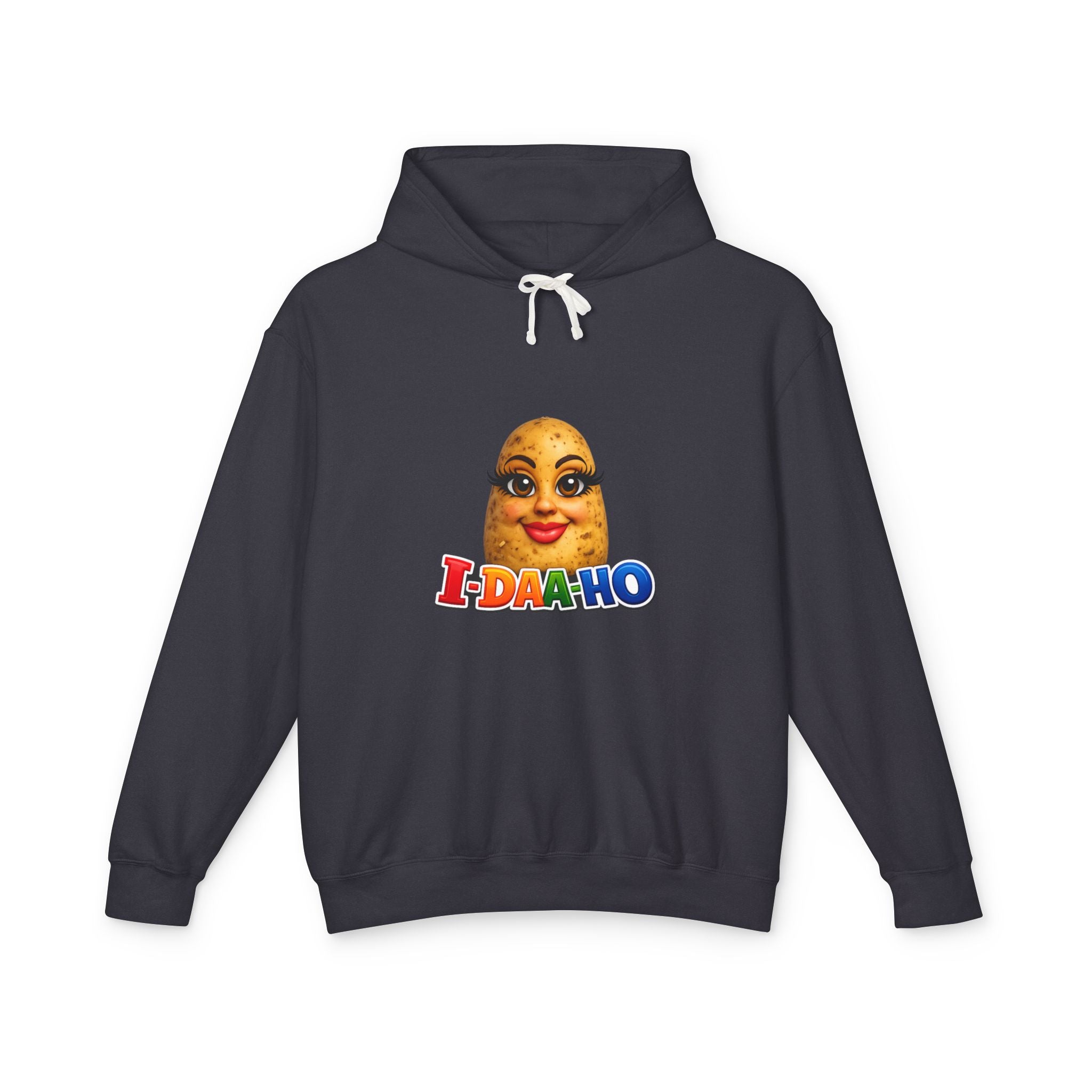 I-DAA-HO Potato Hoodie - gray colorway front view