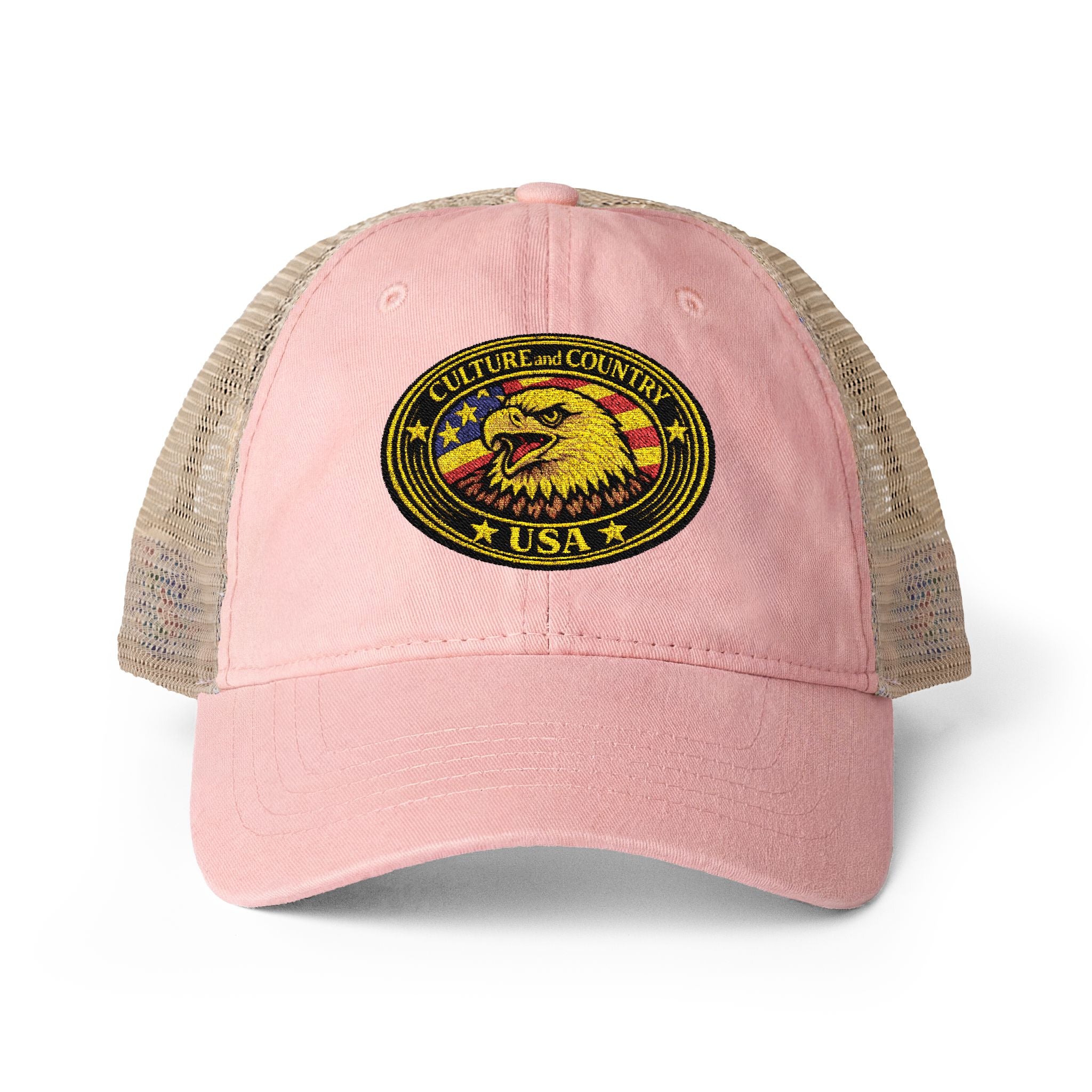 CULUSA Women's Mesh-Back Cap - back mesh panel and closure detail