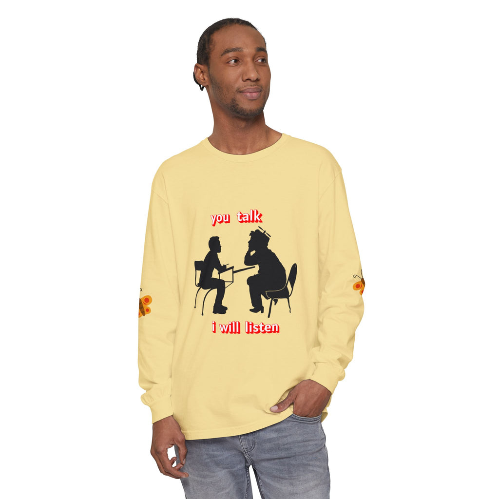 Teacher Student Conversation Long Sleeve - sleeve and cuff detail view