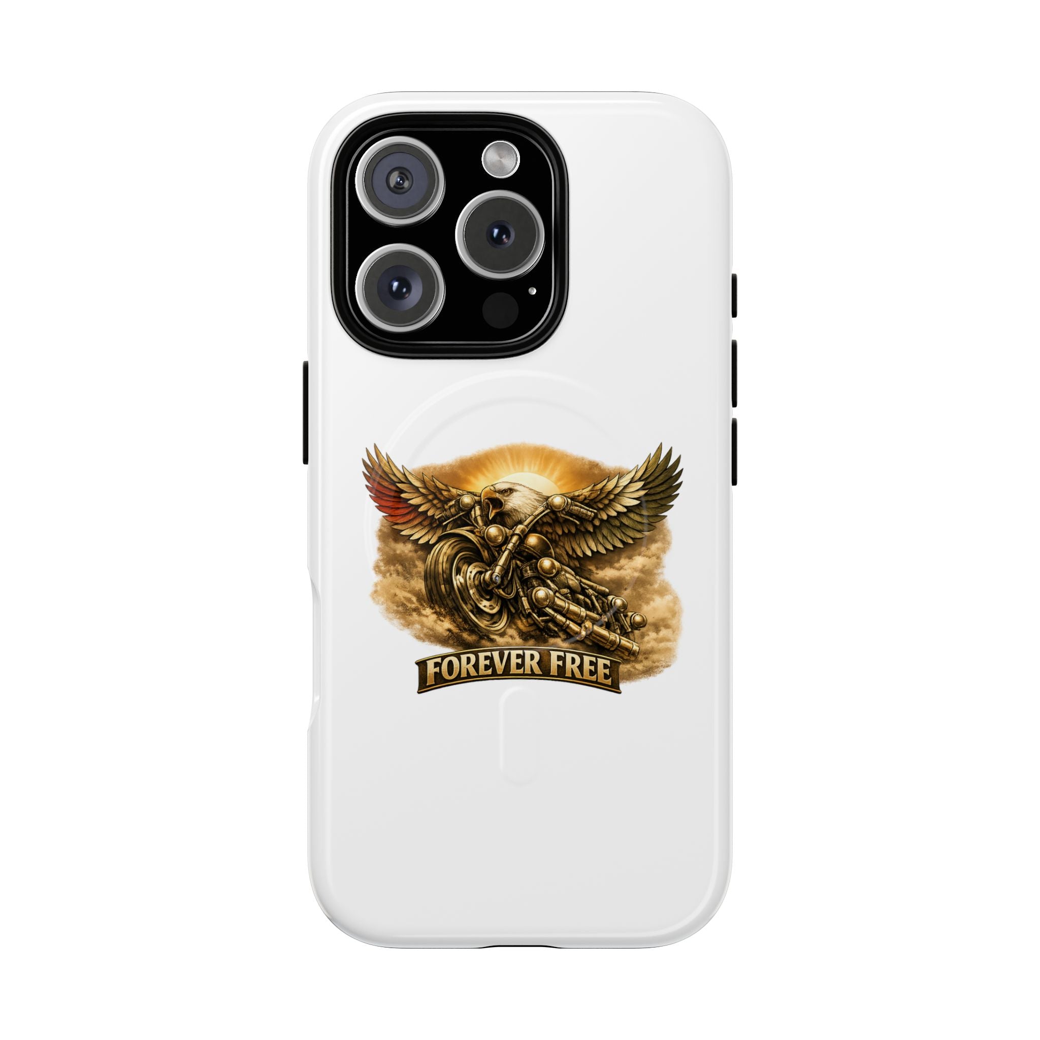 Forever Free Eagle Phone Case | Patriotic Biker Magnetic Case