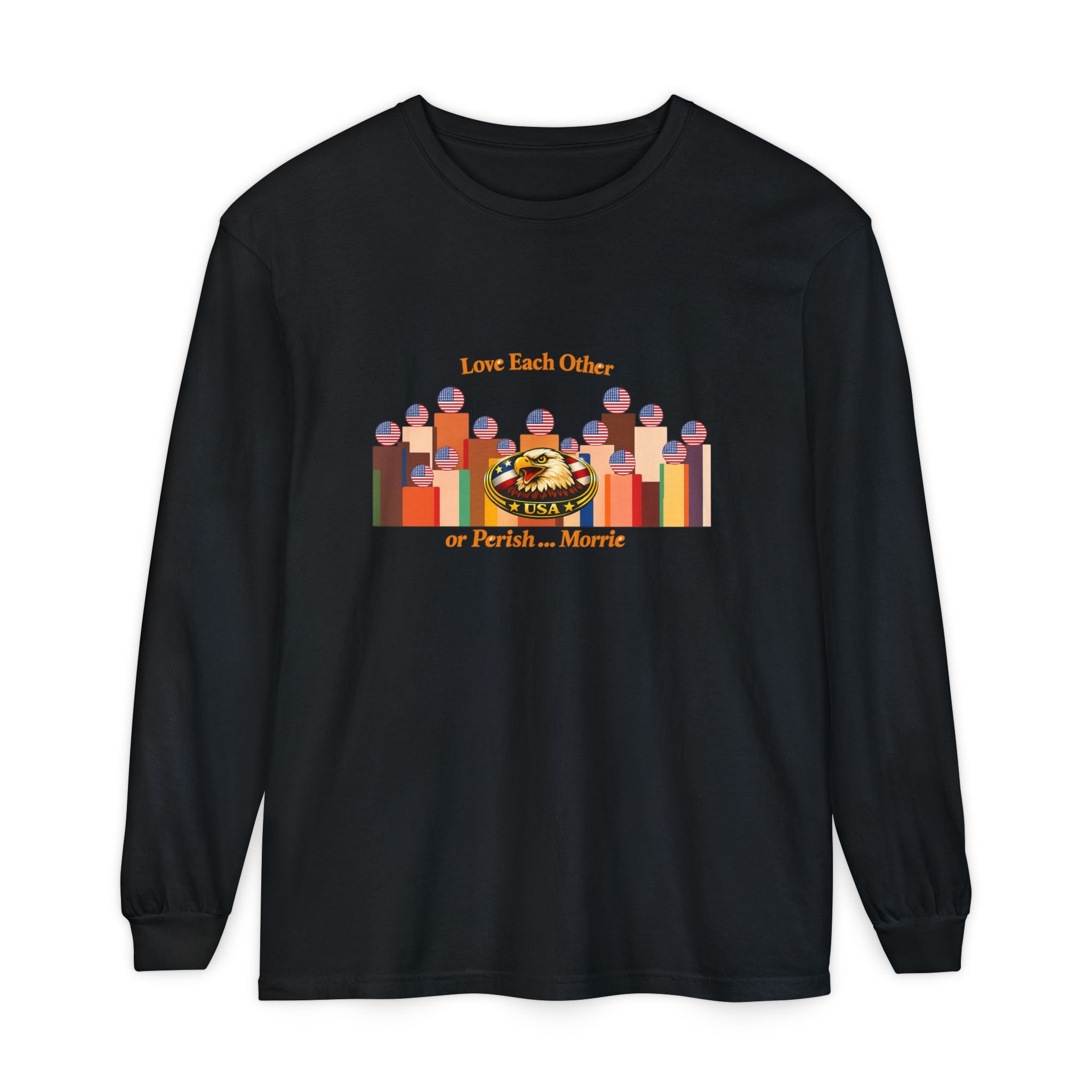 Love Each Other Long Sleeve - gray colorway front view