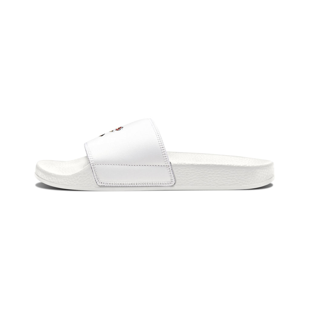 Can't Stop Girl |Youth Slide Sandals with Removable Strap | Girl Dunking Basketball