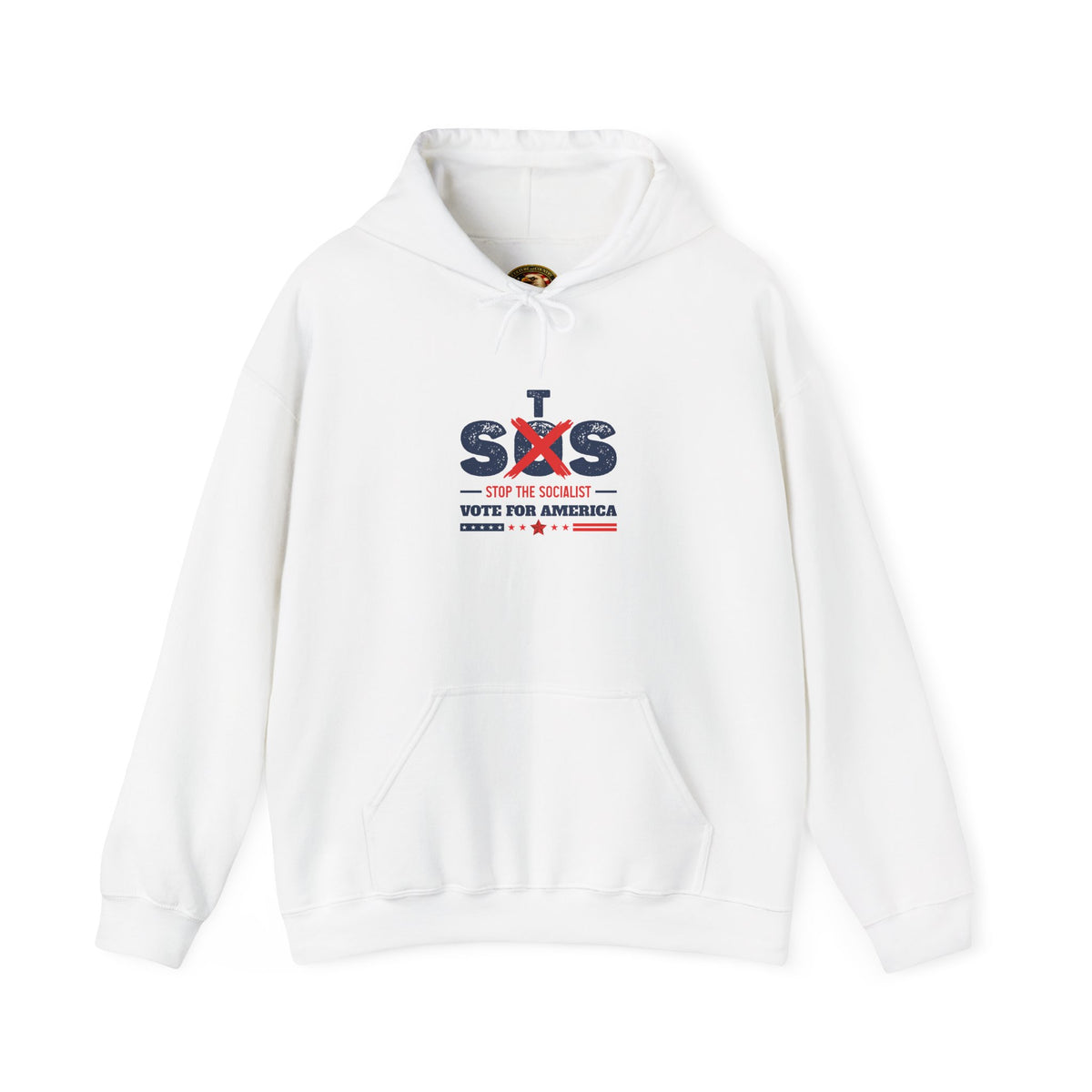 Vote for America Hoodie | "Stop the Socialist" Graphic Patriotic Pullover